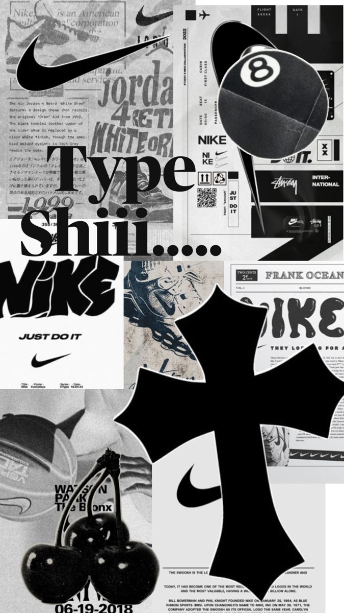 a collage of different types of sports logos and typograms in black and white