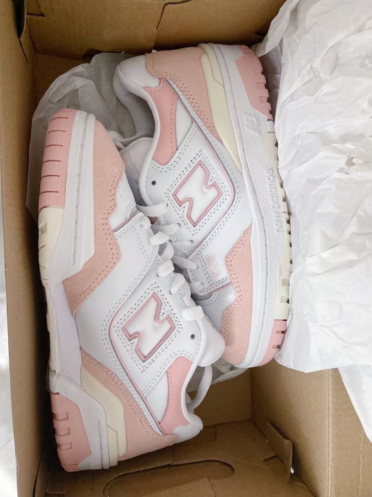 New Balance 550 Pink, Newbalance Shoes, Summer Sneakers, Dream Shoes, Pink And White, New Balance, Access Denied, Pink White, Spring Summer