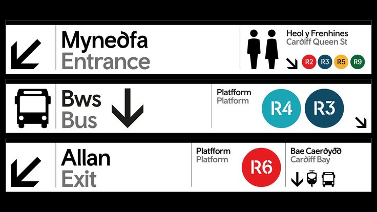 two signs with arrows pointing in different directions and the words mymeofa entrance, bus