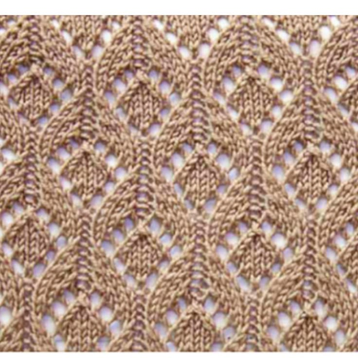 an image of a knitted fabric with small circles on the top and bottom side