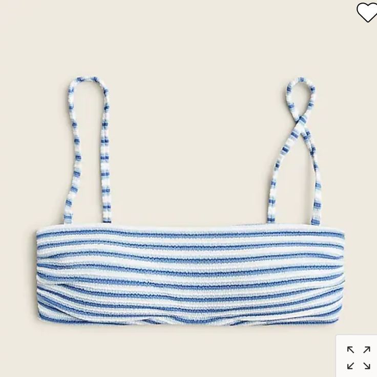 Size M Nwt Color: White Retro Blue Stripe Swimming Bathing Suits, Cute Bathing Suits, Bathing Suit Top, Cute Swimsuits, Jcrew Women, Cheeky Bikinis, Jacquard Fabric, Over 60, Hand Washing