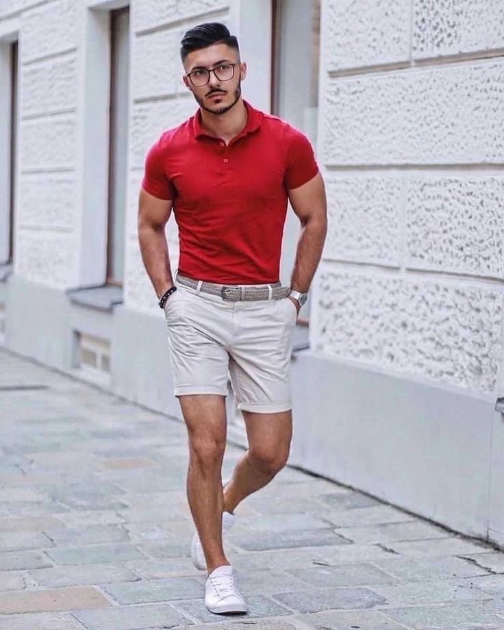 Best Casual Wear For Men, Denim Jacket Men Outfit, Billionaire Life, Mode Tips, Mens Summer Outfits, Spring Outfits Men, Mens Casual Outfits Summer, Red Polo, Cool Summer Outfits