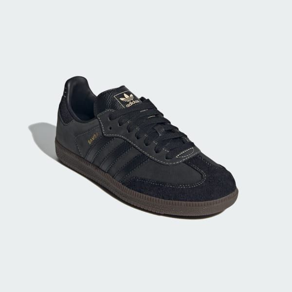 adidas Samba OG Shoes - Black | Free Shipping with adiClub | adidas US Black Shoes Outfit, Black Sneakers Outfit, All Black Adidas, Samba Og Shoes, Black Sneakers Women, Adidas Samba Outfit, Staple Shoes, Through The Decades, All Black Shoes