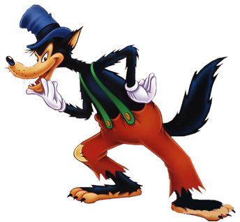 an animal with a top hat and tails is dancing in front of a white background