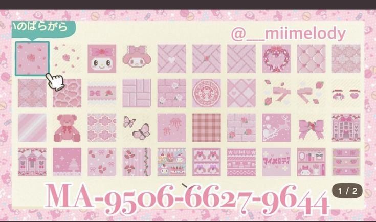 a poster with many different designs on it's sides and the words mimelody