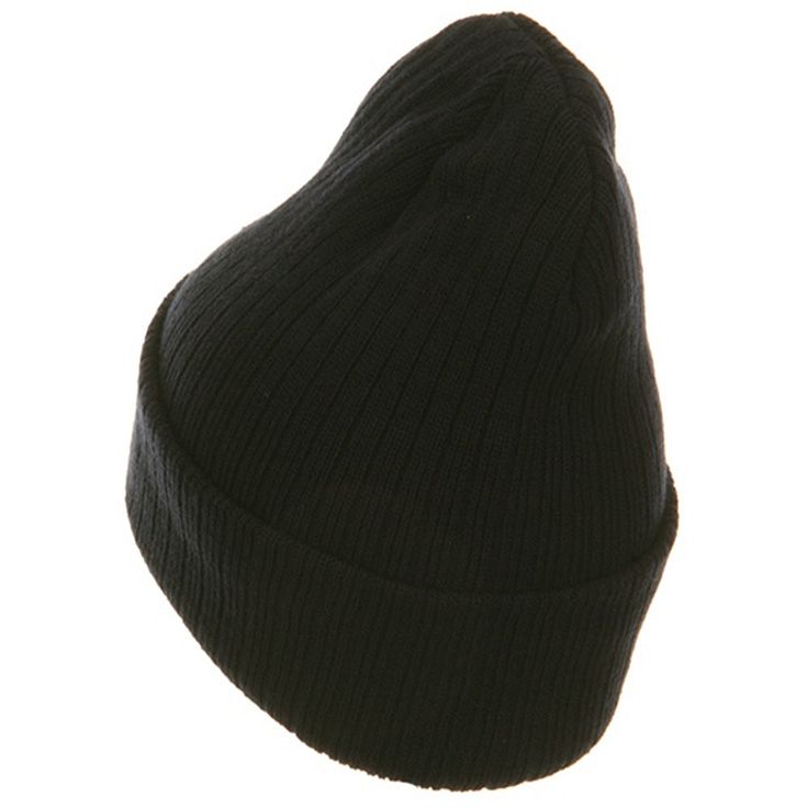 Heavy Ribbed Cuff BeanieMade of 100% acrylic.One size fits most with flexibility, fitting up to XL.Shell measures 9 inches deep and 6 1/2 inches wide with 2 1/2 inches high cuff, dual layerd, thinsulate insulation.Heavy, soft and warm material.Hand wash only.Available in navy, black, white, pink, red,and grey.Made in USA. Looking for plain beanies with simple design you can wear for any outings in fall or winter?! Try our Heavy Ribbed Cuff Beanie that is also available in many different colors. Casual Black Acrylic Beanie, Black Acrylic Hat For Streetwear, Warm Black Acrylic Hat, Classic Beanie With Ribbed Cuffs, Black Acrylic Beanie For Winter, Black Acrylic Hats For Fall, Black Acrylic Hat For Fall, Classic Solid Beanie For Winter, Fitted Solid Color Beanie For Winter