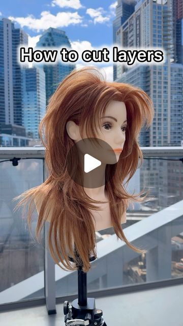 20K views · 2.3K likes | Gilad | Hair Video Education on Instagram: "Layered Haircutting for Beginners ❤️ Follow this step-by-step to learn how to easily cut blended layers on all hair lengths.  Let me know if you try these tips out!   Styled with @kenraprofessional Nitro Memory Creme and Blow Dry Spray   #haircut #layeredhaircut #hushcut #haircuttutorial #nychairstylist #nychairsalon #hairtutorial #haireducation #hairtutorials #haircutting" Over Directed Layers Hair, How To Layer Hair Step By Step, 2 Step Haircut, Disconnected Layers Medium, Medium Length Haircut Tutorial, Graduated Form Haircut, How To Do Layers On Hair At Home, Diy Haircut At Home Step By Step, Layered Hair Diy