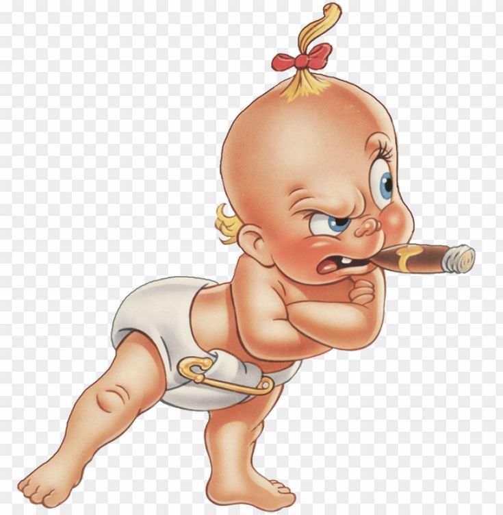 a baby in diapers holding a baseball bat