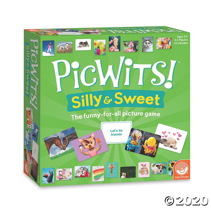 the board game picwirs silly and sweet is on display