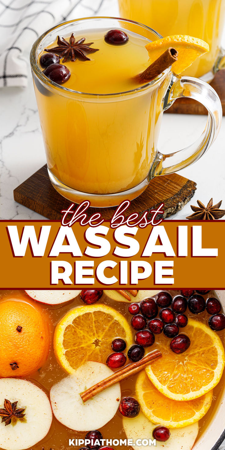 Mug of wassail garnished with cinnamon sticks, star anise, orange slices and cranberries Cranberry Juice Pineapple Juice, Traditional Wassail Recipe, Wassail Recipe Crockpot, Wassail Recipe, Apple Cider Drink, Juice Cocktails, Cider Drinks, Juice Benefits, Cider Recipe