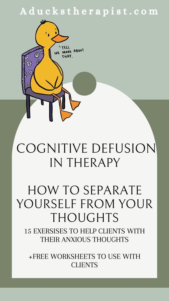 15 helpful ways to help clients learn cognitive defusion, plus hundreds of free worksheets!!! Tons of free resources at a duckstherapist.com JOIN THE COMMUNITY!! Cognitive Diffusion, Cognitive Defusion, Therapy Topics, Therapeutic Interventions, Counseling Techniques, Counseling Worksheets, Cbt Therapy, Clinical Social Work, Cognitive Therapy