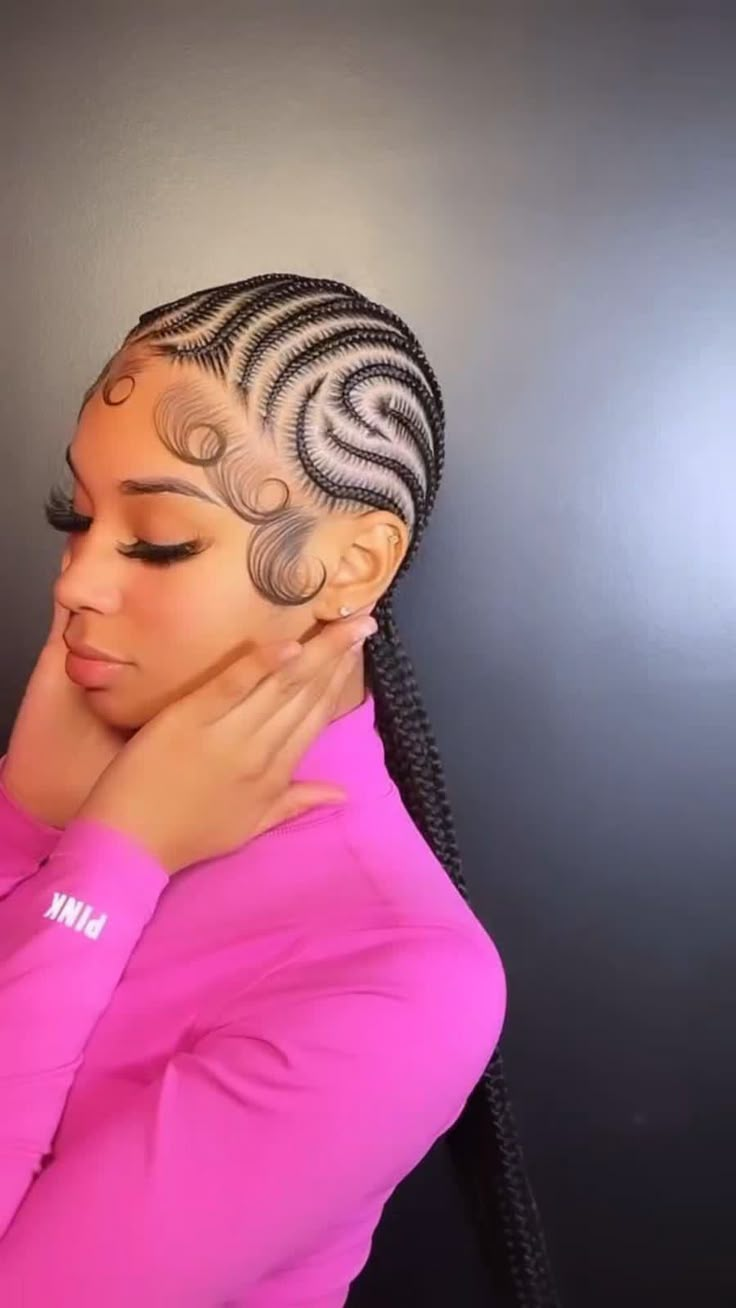 Feed In Braids Cornrows, Alicia Keys Braids, Twisted Braid, Lemonade Braids Hairstyles, Cornrows Braids For Black Women, Cornrows Natural Hair, Women Cornrows, Braided Hairstyles For Black Women Cornrows, Sleek Ponytail Hairstyles