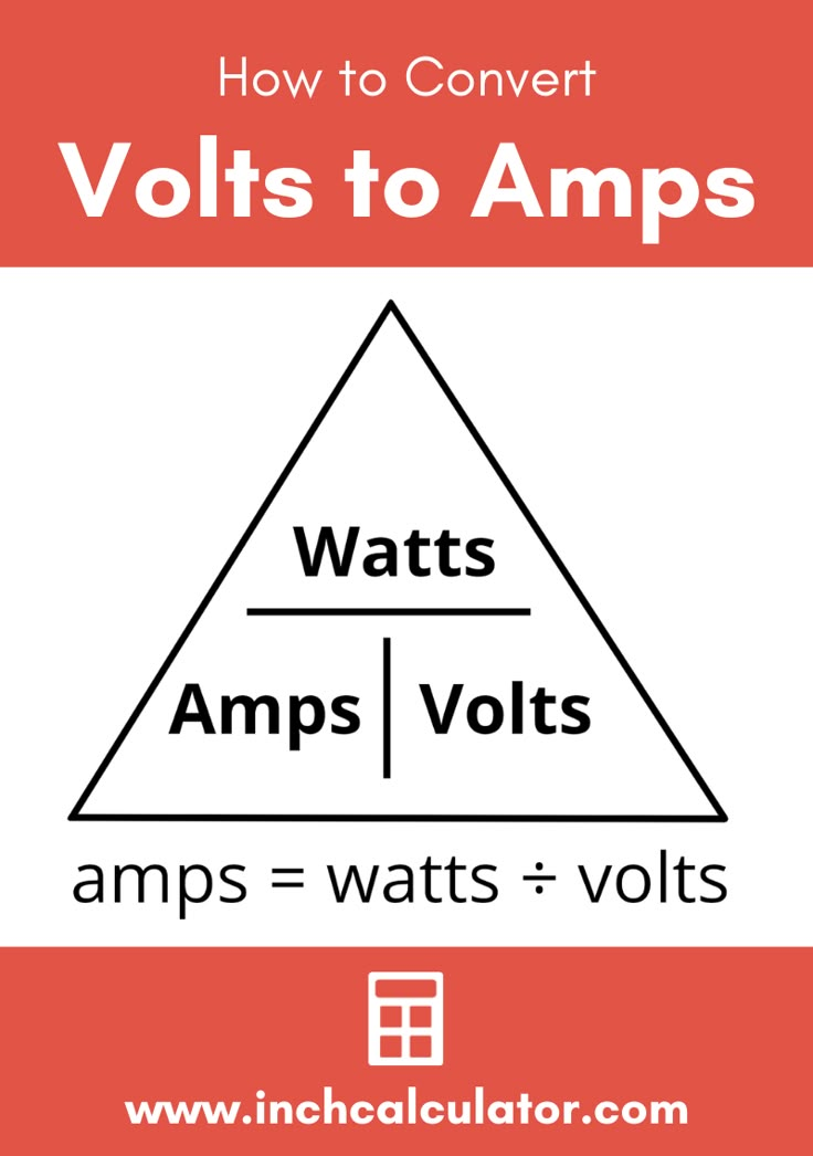 an image with the words how to convert volts to amps in red and white