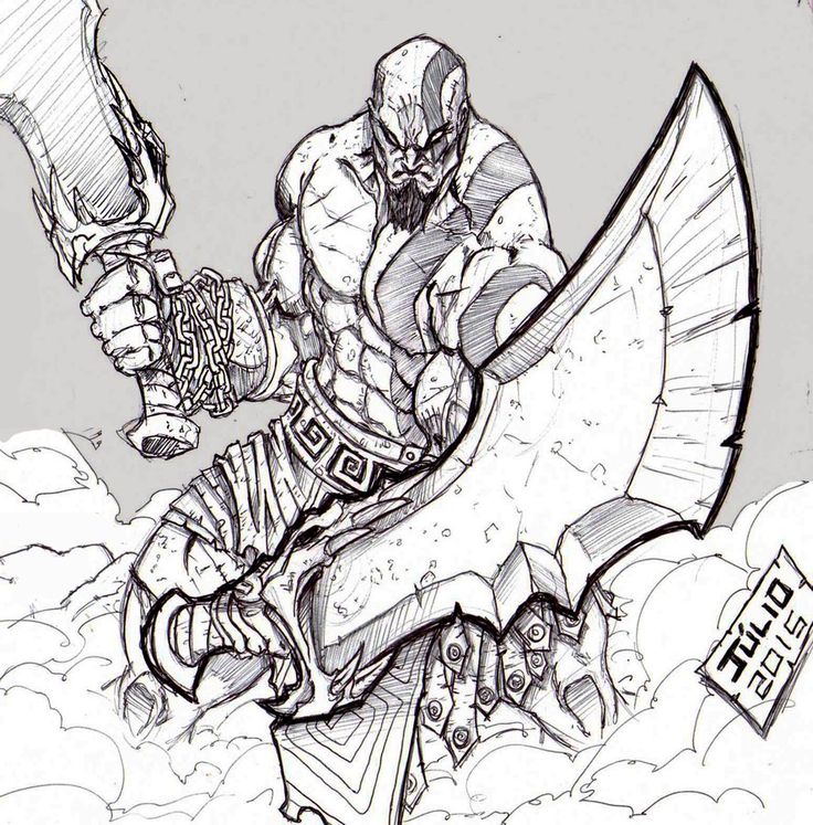 KRATOS by vandalocomics.deviantart.com on @DeviantArt Samurai Drawing, God Of Wars, Dragon Ball Z Iphone Wallpaper, Adventure Time Wallpaper, Comic Book Art Style, Baymax, Cool Sketches, Cyberpunk Art, Anime Character Drawing