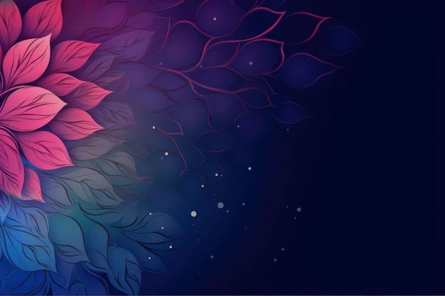 an abstract floral background with blue and pink colors