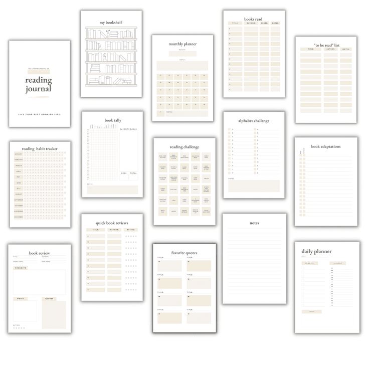 the printable planner pages are lined up on top of each other