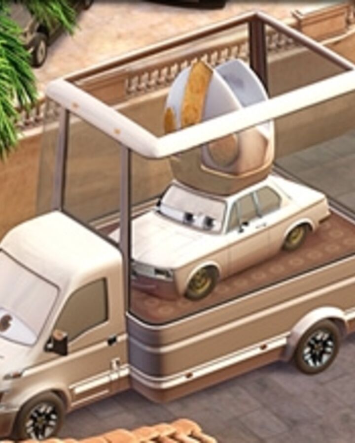 an image of a truck with food in the back