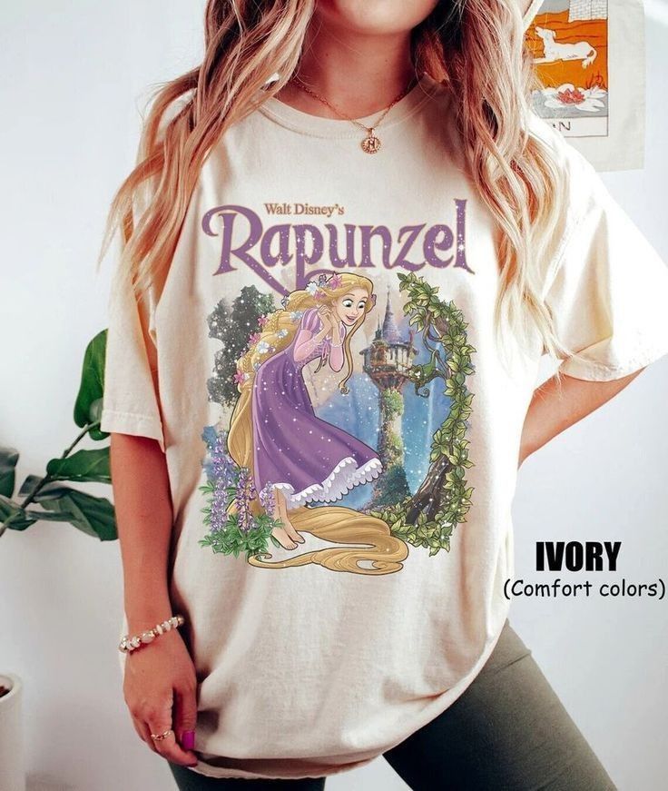 Rapunzel Shirt, Disney Princess Shirt, Tangled Lanterns, Rapunzel Wedding, Disney 2025, Disney Bound Outfits Casual, Disney Trip Outfits, Disney Princess Shirts, Disney Fits