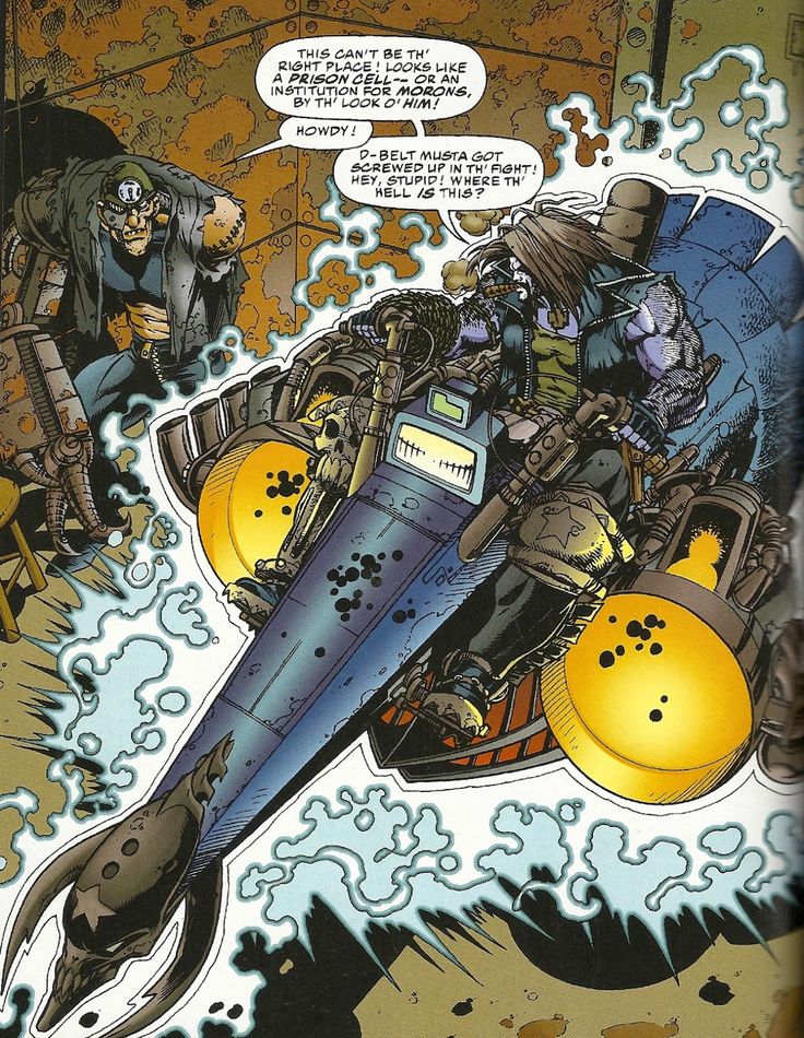 a comic book page with an image of a fighter jet