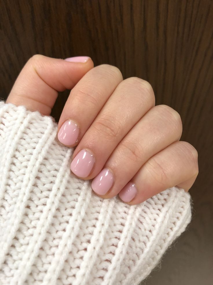 Light Opaque Pink Nails, Short Light Pink Gel Nails, Really Short Pink Nails, Light Pink Neutral Nails, Light Pink Shellac Nails, Opaque Pink Nails, Short Baby Pink Nails, Light Pink Short Nails, Light Pink Nails Short