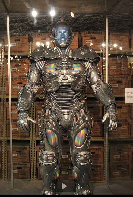 Screen used Mr Freeze costume, worn by Arnold Schwarzenegger Mr Freeze Costume, Superhero And Villain Costumes, Batman Unlimited, Movie Wardrobe, Frozen Cosplay, Mr Freeze, Rogues Gallery, I'm Batman, Batman Pictures