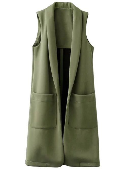 Spring Outfit Women, Long Waistcoat, Clothing Packaging, Sleeveless Coat, Long Vests, Wool Vest, Sammy Dress, Fashion Design Clothes, Fashion Seasons