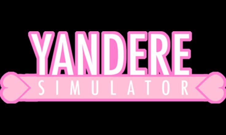 the word yanderre is painted in pink on a black background with red splatters