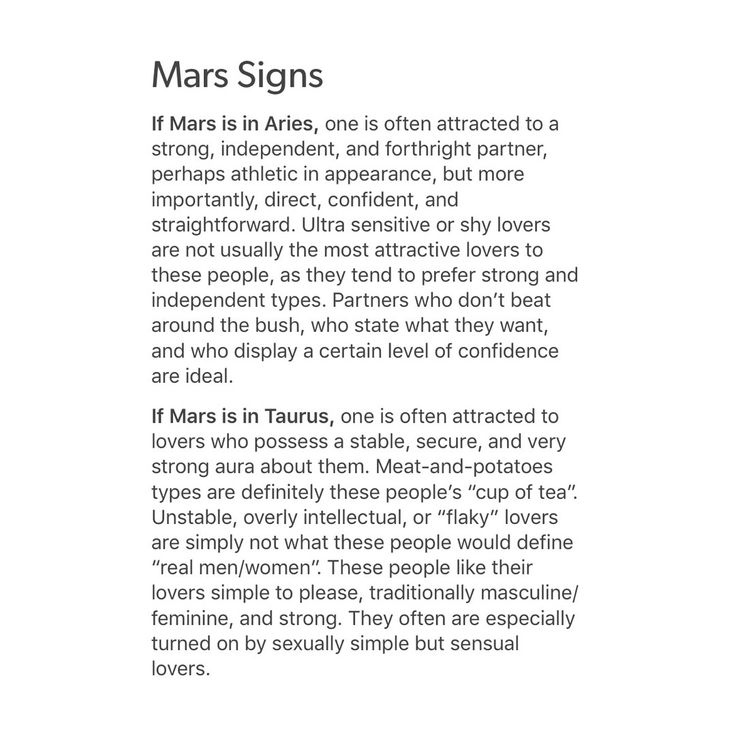 an article about mars signs is shown in the text