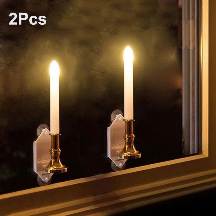 45522762301663 Window Candle Lights, Led Window Candles, Solar Candles, Solar Powered Lamp, Window Candles, Indoor Window, Led Candle Lights, Fence Decor, Flickering Candles