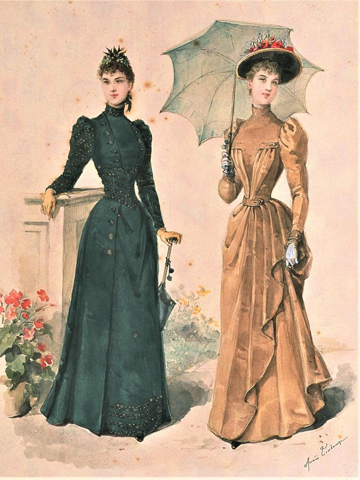 Fashion Plate - La Mode Illustree - 1891 1898 Fashion, 1900 Fashion Plate, 1890s Dress, 1890 Fashion, 1900 Fashion, Victorian Era Fashion, Decades Of Fashion, 1890s Fashion, 1900s Fashion