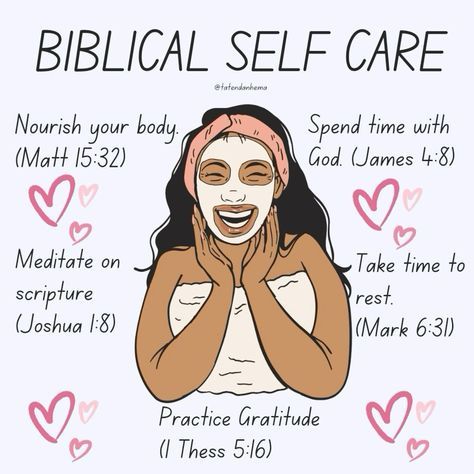 a woman with her hands on her face and the words biblical self care