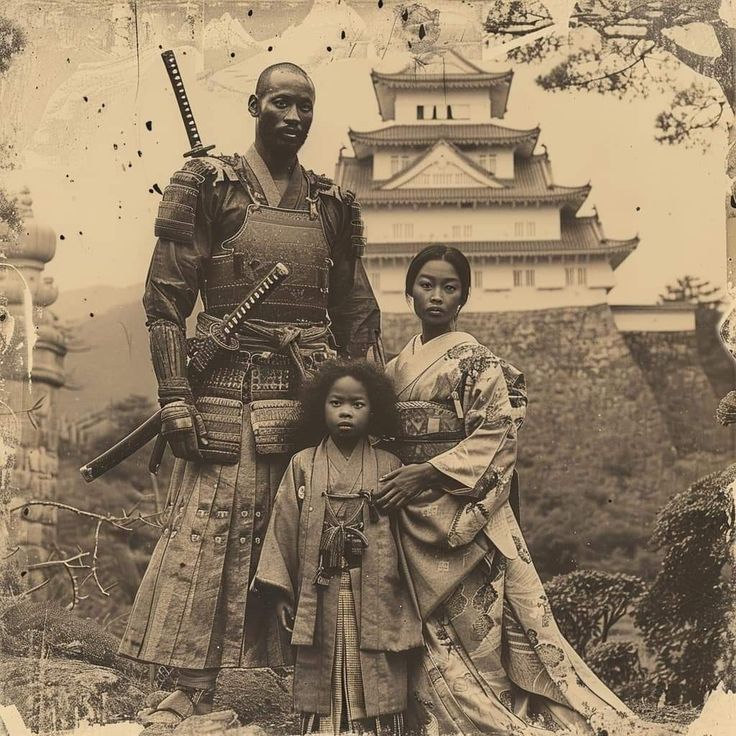 an old black and white photo of two people standing next to each other