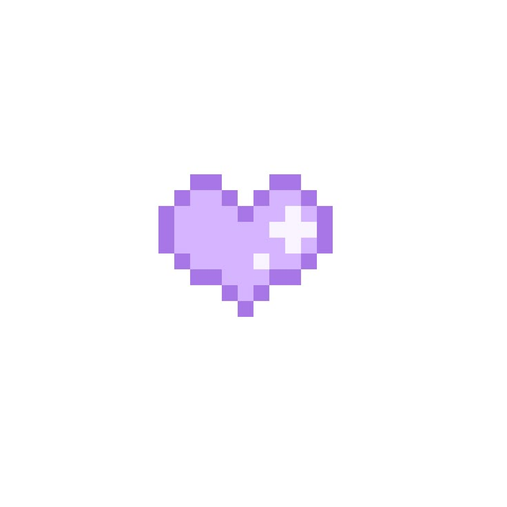 an image of a pixel heart on a white background