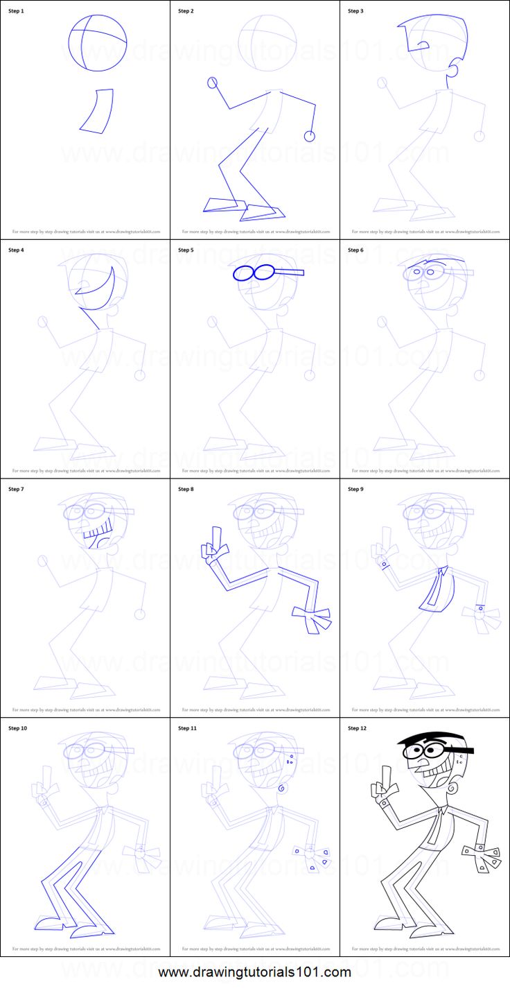 how to draw cartoon characters for kids with pictures on the bottom and bottom, in different ways