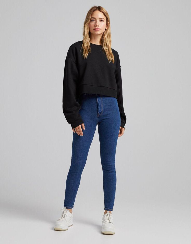 Jeans Outfit Women, Everyday Casual Outfits, Classy Work Outfits, Jeans Outfit, Waist Jeans, Outfits Casuales, Jeans Slim, Jean Outfits, Jeans Pants