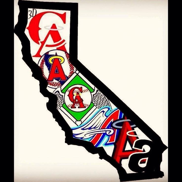 the state of california is depicted in this artistic art piece, with many different colors and shapes