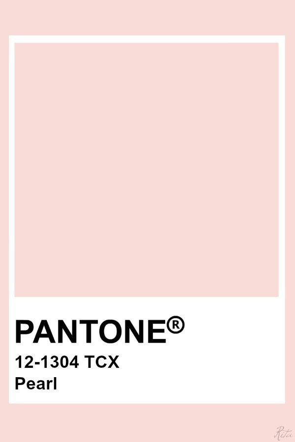 pantone's 12 - 1304 tcx pearl pink paint