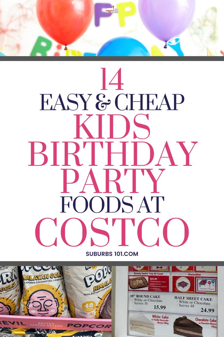 kids'birthday party foods at costco