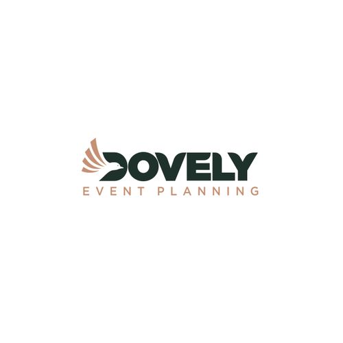 the logo for sovely event planning, which is designed to look like an airplane