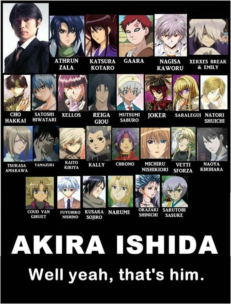 an anime poster with the names of all characters and their name in different languages on it