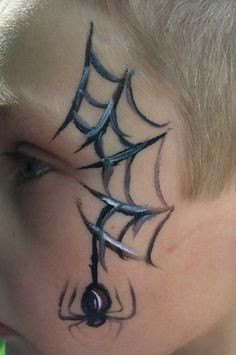 Spider Face Paint, Kids Face Painting Easy, Halloween Face Paint Ideas, Spider Face Painting, Easter Face Paint, Easy Halloween Face Painting, Easy Face Painting Designs, Maquillage Halloween Simple, Halloween Face Paint