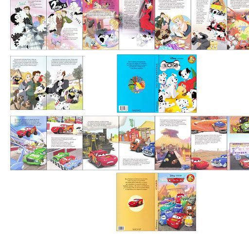 an assortment of children's books with pictures of cars and cartoon characters on them