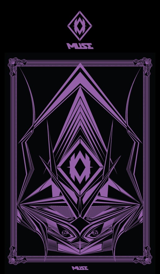 an abstract purple and black poster with the words,'no one is here in this world