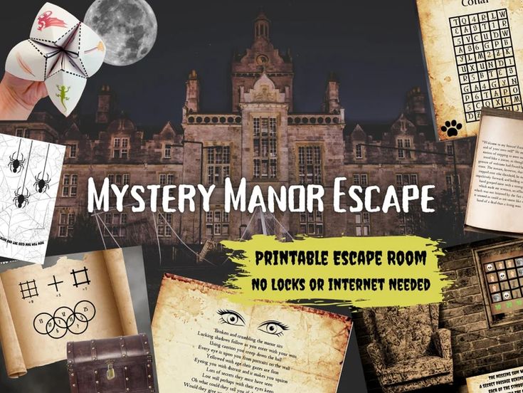 the mystery manor escape is available for free