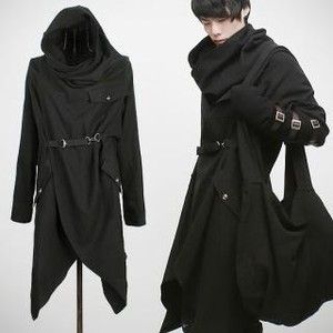 Awesome with the hood down, hood up could be used for some Grim Reaper role play. Not that I'm, uh.. Into that sort of thing..: Hooded Wrap Coat, Scene Girl, Post Apocalyptic Fashion, Apocalyptic Fashion, Cyberpunk Fashion, Futuristic Fashion, Wrap Coat, Armors, Future Fashion