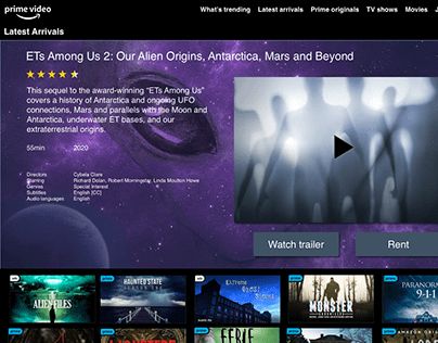 an image of a web page with many different movies on the screen and in the background