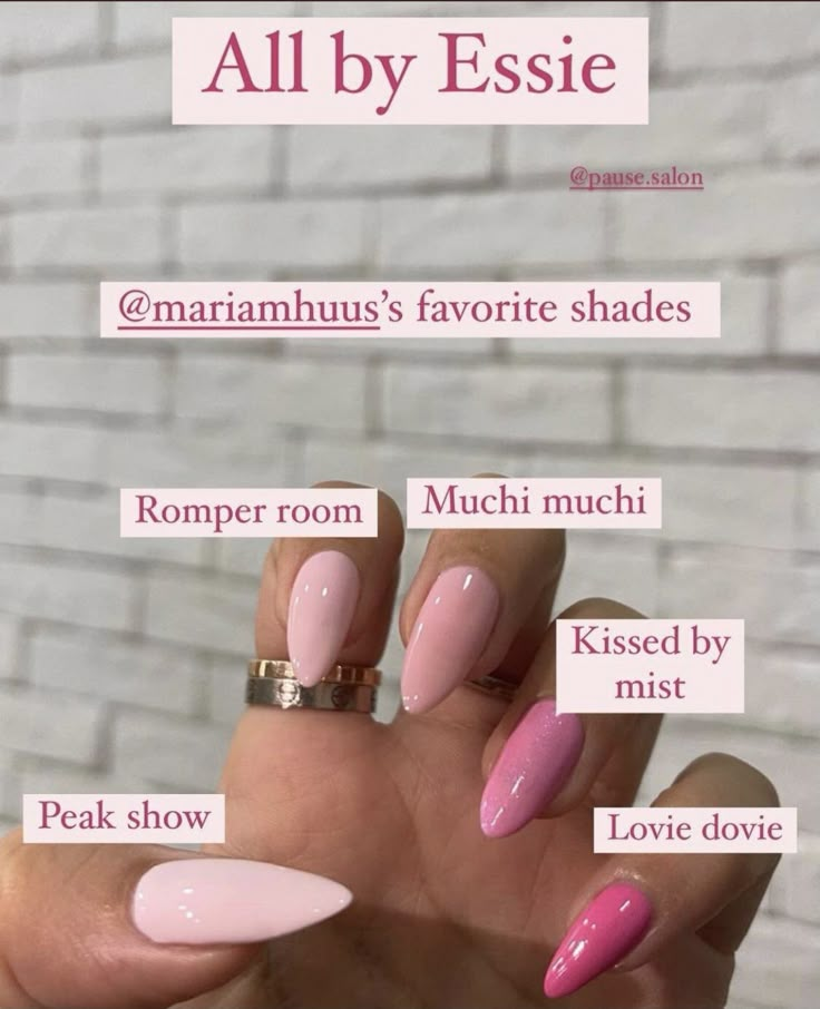 Essie Nail Polish Colors, Champagne Nails, Silver Gradient, Essie Nail Colors, Pink Nail Colors, Quick Nail, Baby Pink Nails, Tapered Square Nails, Star Night