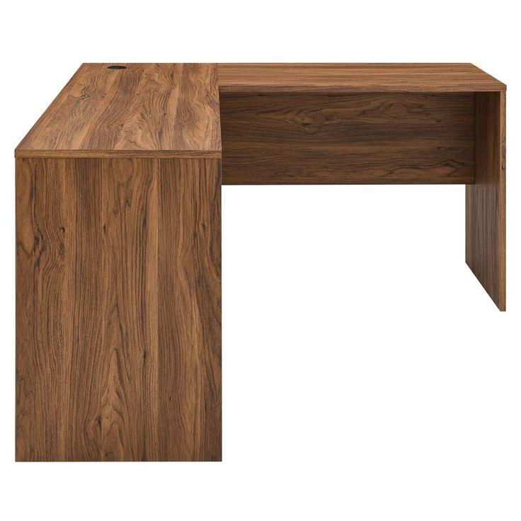 a wooden desk with one section missing from the top and another part missing from the bottom