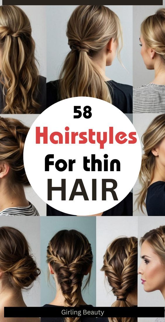 Easy Hair For Fine Hair, Hairstyle For Surgery, Updos For Long Fine Hair Easy, Braided Hairstyles For Short Hair Easy, Cute Hairstyles For Long Fine Hair, Long Bob Hair Dos, Everyday Hairstyles For Fine Hair, Long Hair For Thinning Hair, Quick Hairstyles For Fine Hair