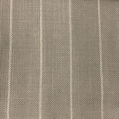 a close up view of a gray and white striped fabric with pinstripe pattern